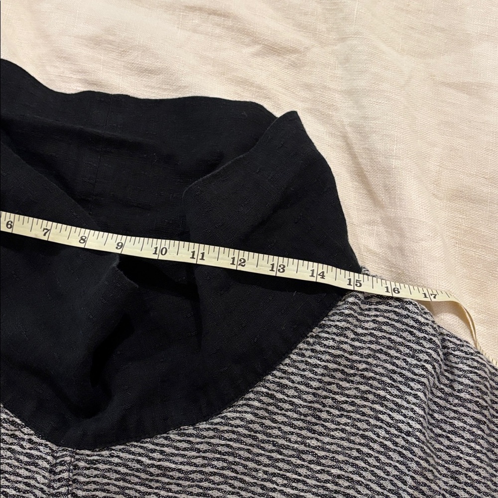 Flax Black and Gray Textured Cowl Neck Blouse - Picture 8 of 10